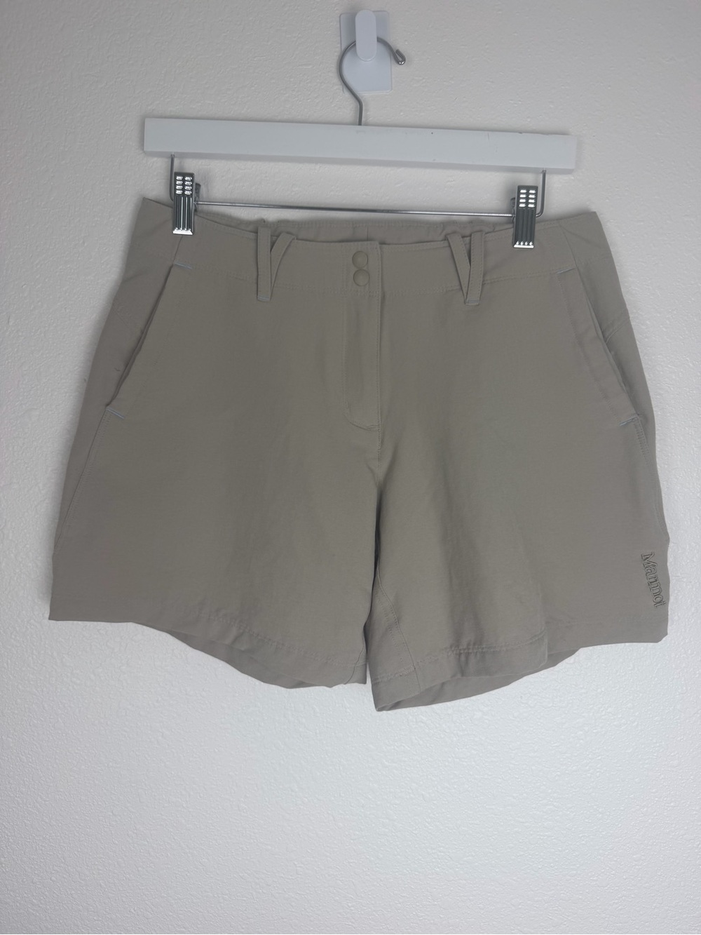 MARMOT Womens Technical Performance Shorts Hiking Khaki Outdoor size 6
